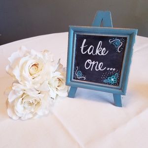 Blue Easel Chalkboard